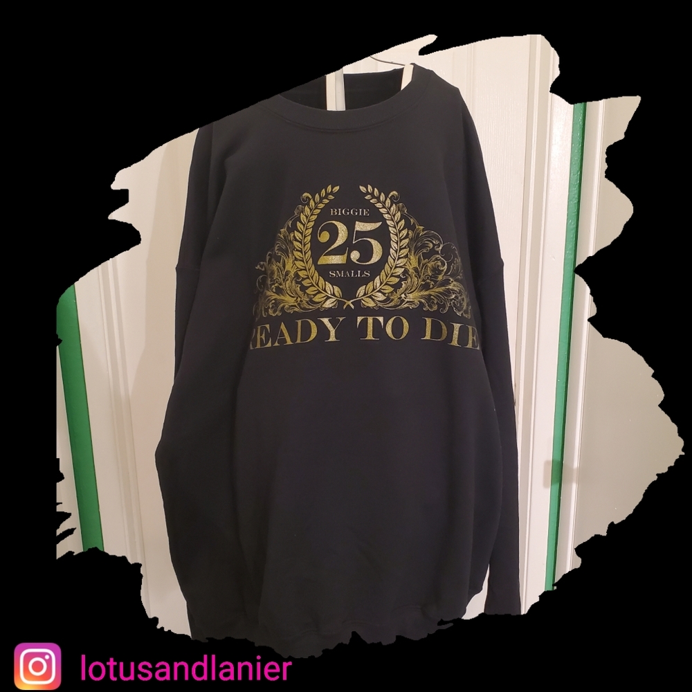 Biggie Smalls Ready to Die Sweatshirt Sz Large